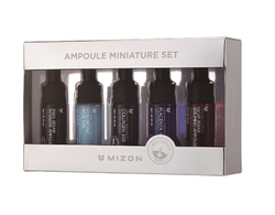Mizon Ampoule Miniature Set of Five -Snail-Hyaluron-Collagen-Placenta-Night Sérum 5x9,3ml
