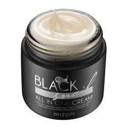 Mizon Black Snail All In One krém na regeneraci a vrásky 75ml otevřený