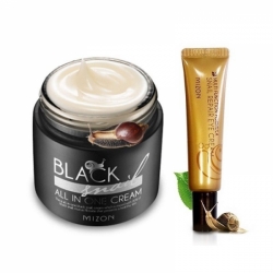 Mizon Black Snail All In One krém 75ml a Oční Snail krém 10ml