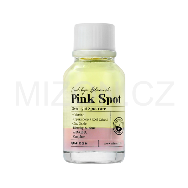 Mizon Good Bye Blemish Pink Spot sérum s pudrem proti akné 19ml 