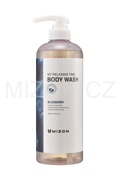 Mizon My Relaxing Time Body Wash Sweet Blueberry 800ml 