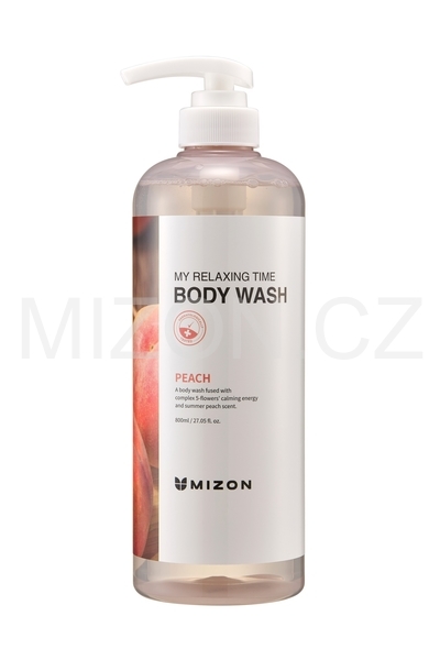 Mizon My Relaxing Time Body Wash Lovely Peach 800ml